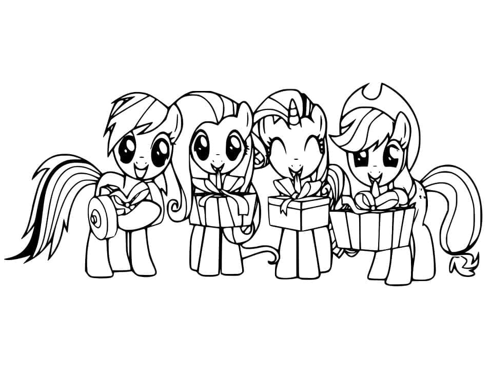 Yazdırılabilir Ücretsiz My Little Pony Boyama Sayfası