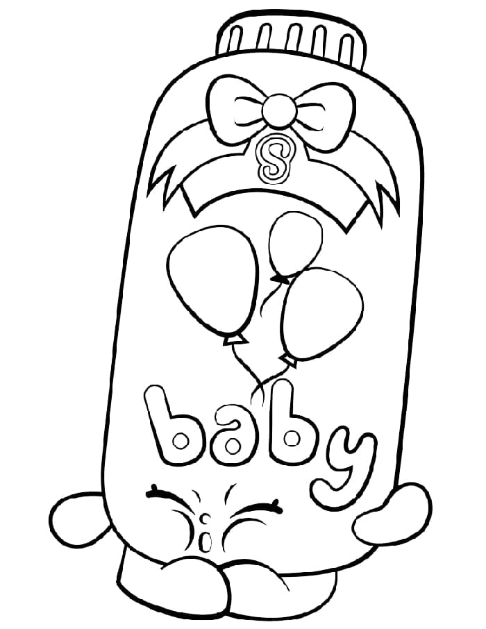 Yazdırılabilir Ücretsiz Shopkins Boyama Sayfası