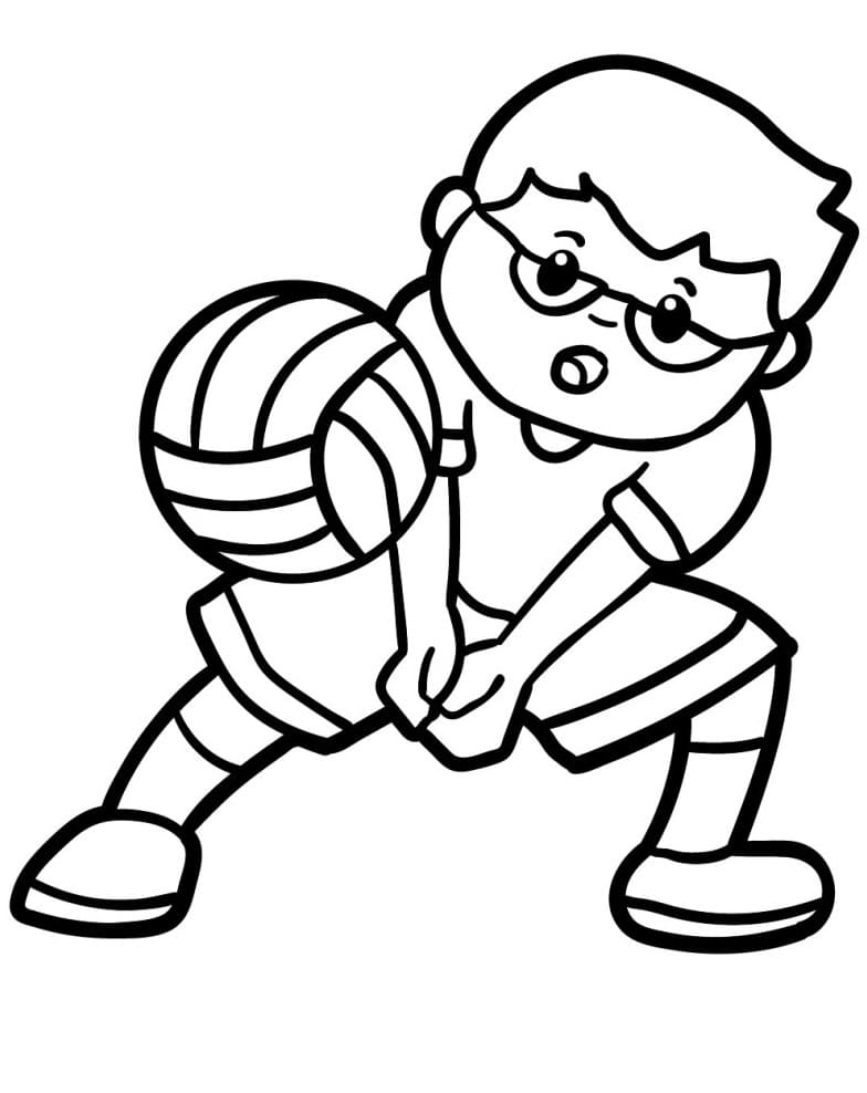 Voleybol Boyama Sayfaları
