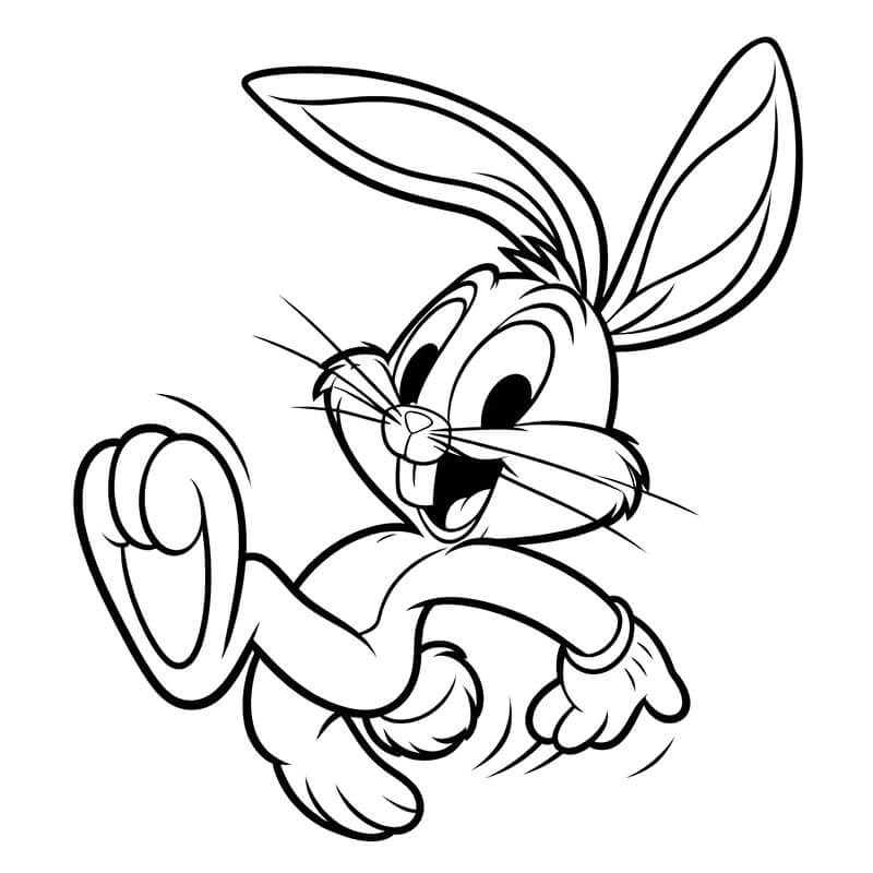 Yazdırılabilir bedava Bugs Bunny Boyama Sayfası