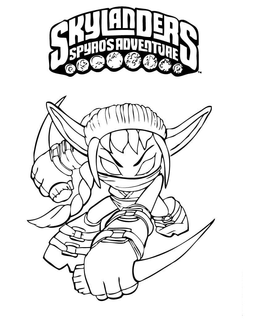 Yazdırılabilir ücretsiz Skylanders Boyama Sayfası