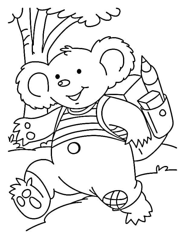 Yazdırılacak Koala Boyama Sayfası