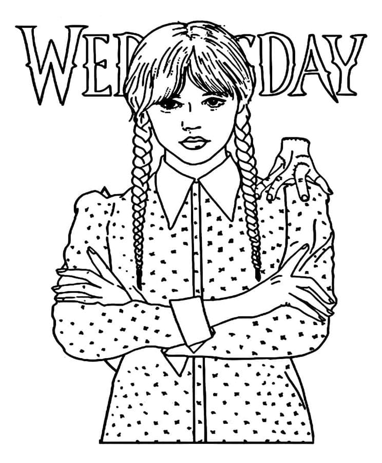 Wednesday Boyama Sayfaları