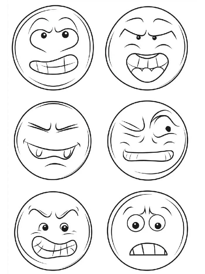 Emoji Boyama Sayfaları