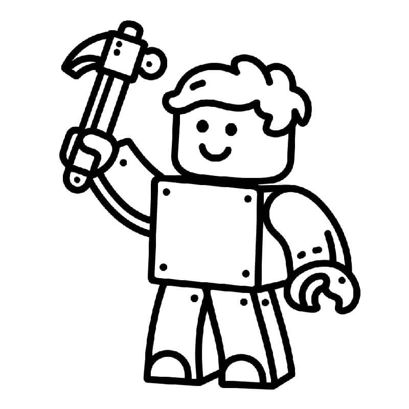 Yazdırılır Bedava Roblox Boyama Sayfası