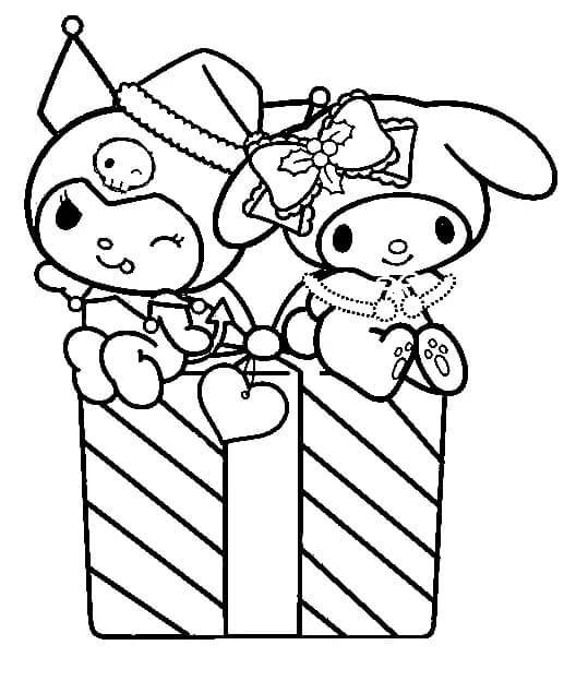 Yazdırılır My Melody Görseli Boyama Sayfası