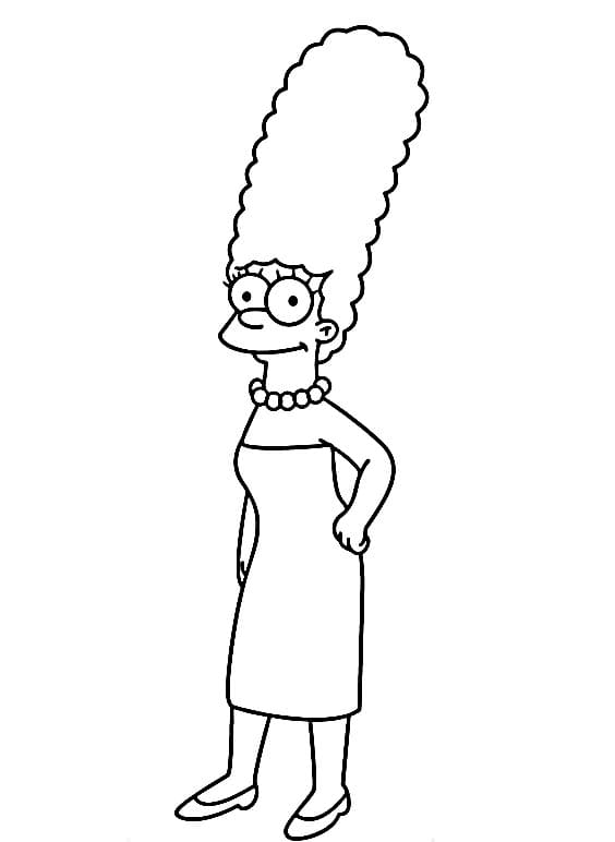 Yazdırılır Simpsonlar Boyama Sayfası