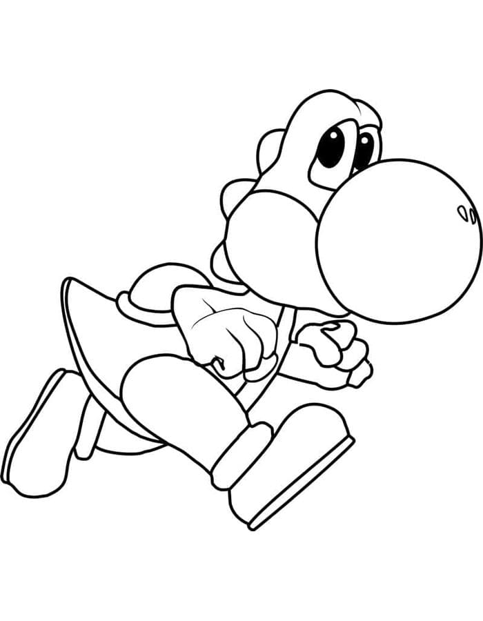 Yoshi Bedelsiz Boyama Sayfası