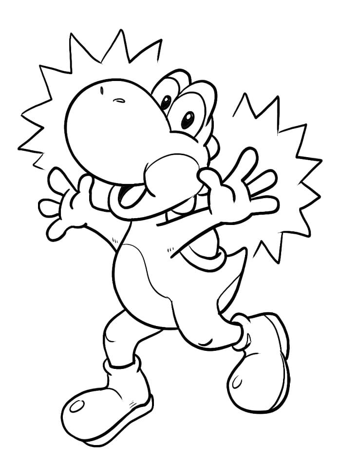 Yoshi Macerası Boyama Sayfası