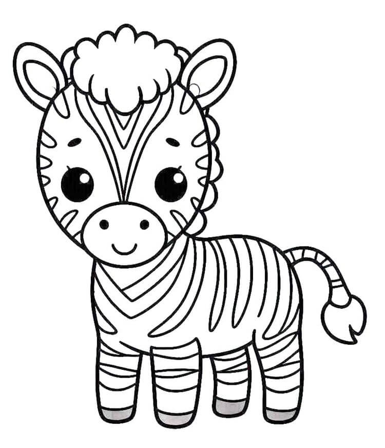 Zebra (10) Boyama Sayfası