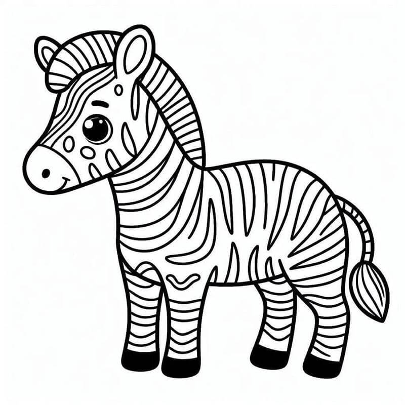 Zebra (11) Boyama Sayfası