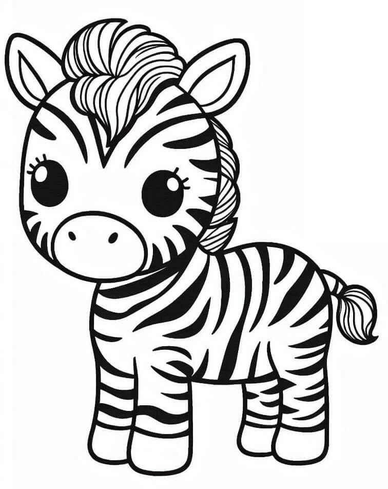 Zebra (12) Boyama Sayfası