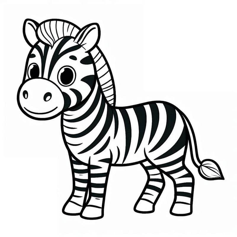 Zebra (13) Boyama Sayfası