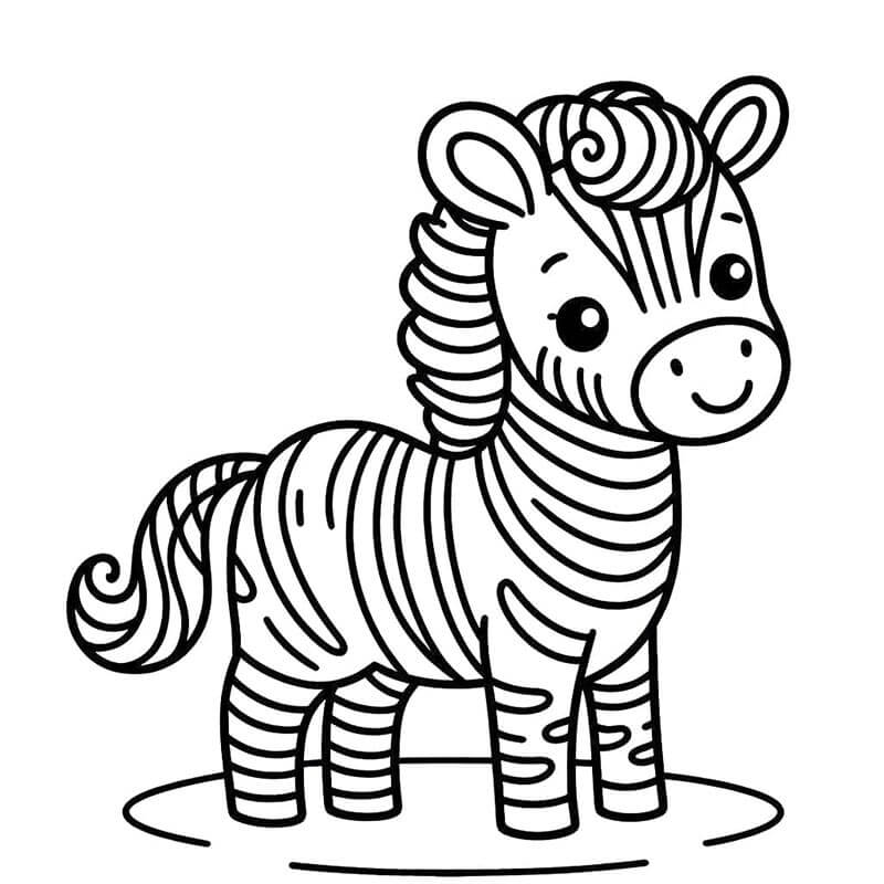 Zebra (2) Boyama Sayfası