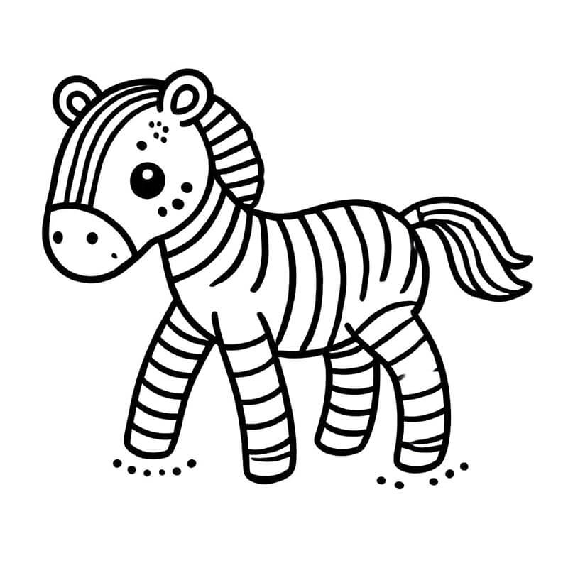 Zebra (6) Boyama Sayfası