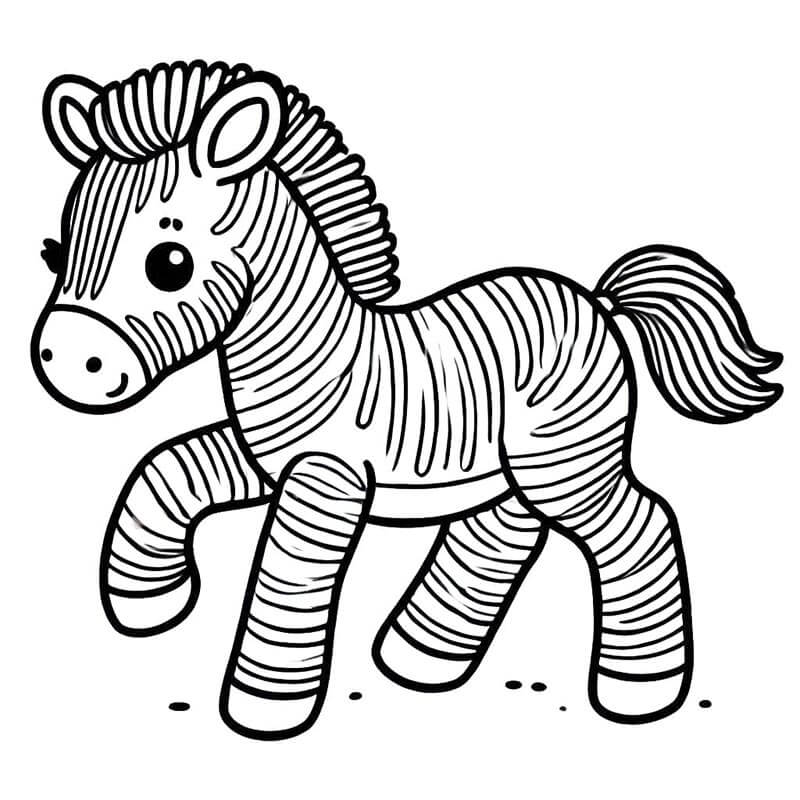 Zebra (7) Boyama Sayfası