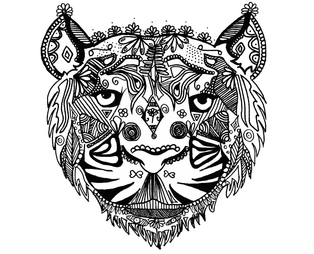 Zentangle (10) Boyama Sayfası