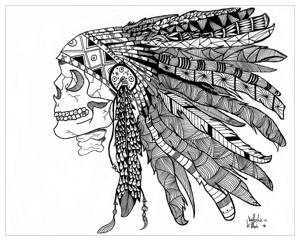 Zentangle (3) Boyama Sayfası