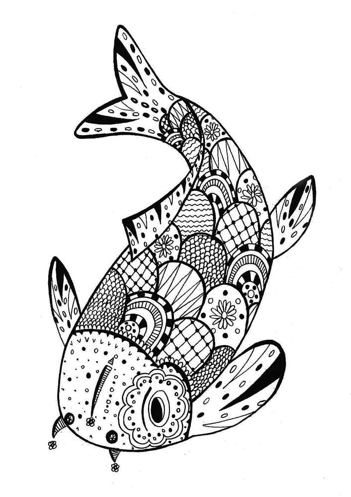 Zentangle (4) Boyama Sayfası