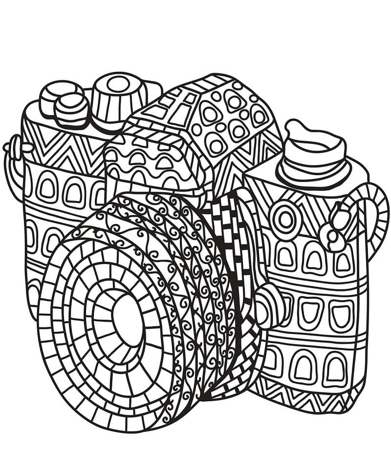 Zentangle (6) Boyama Sayfası