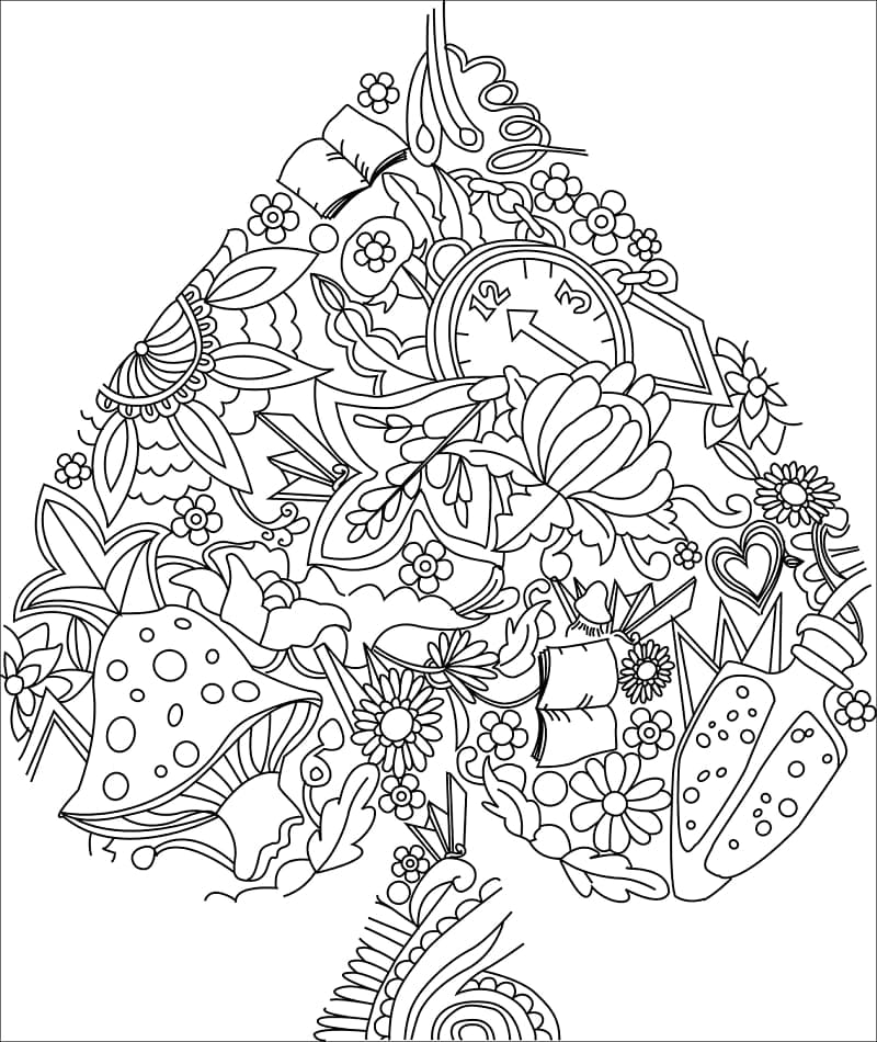 Zentangle Görüntüsü Boyama Sayfası