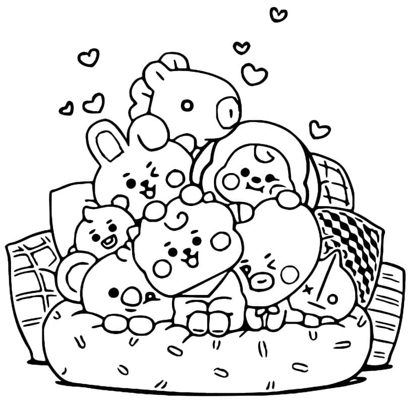 BT21 (4) Boyama Sayfası
