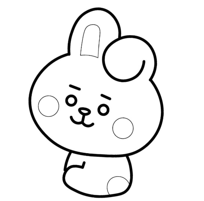 BT21 Yazdırılabilir Ücretsiz Boyama Sayfası