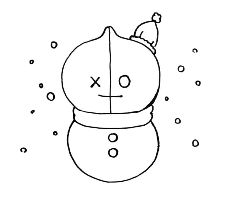 BT21 Yazdırma Boyama Sayfası