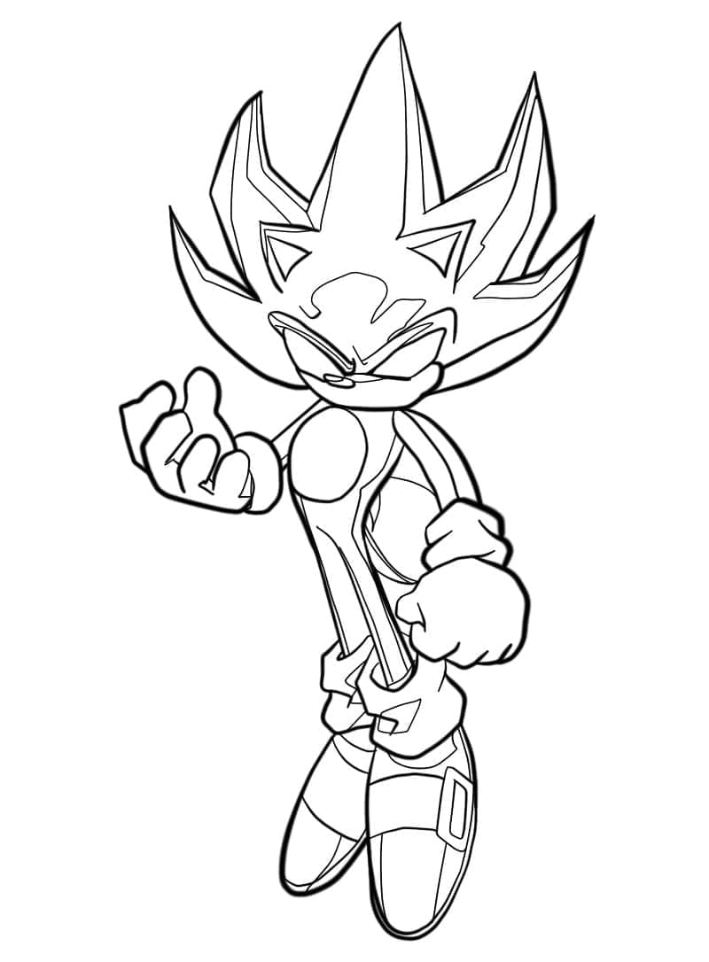 Bedava Dark Sonic Boyama Sayfası