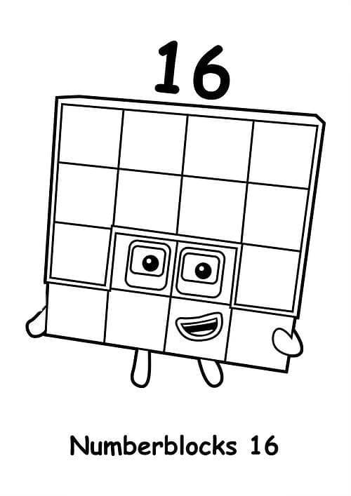 Bedava Numberblocks Görseli boyama sayfası