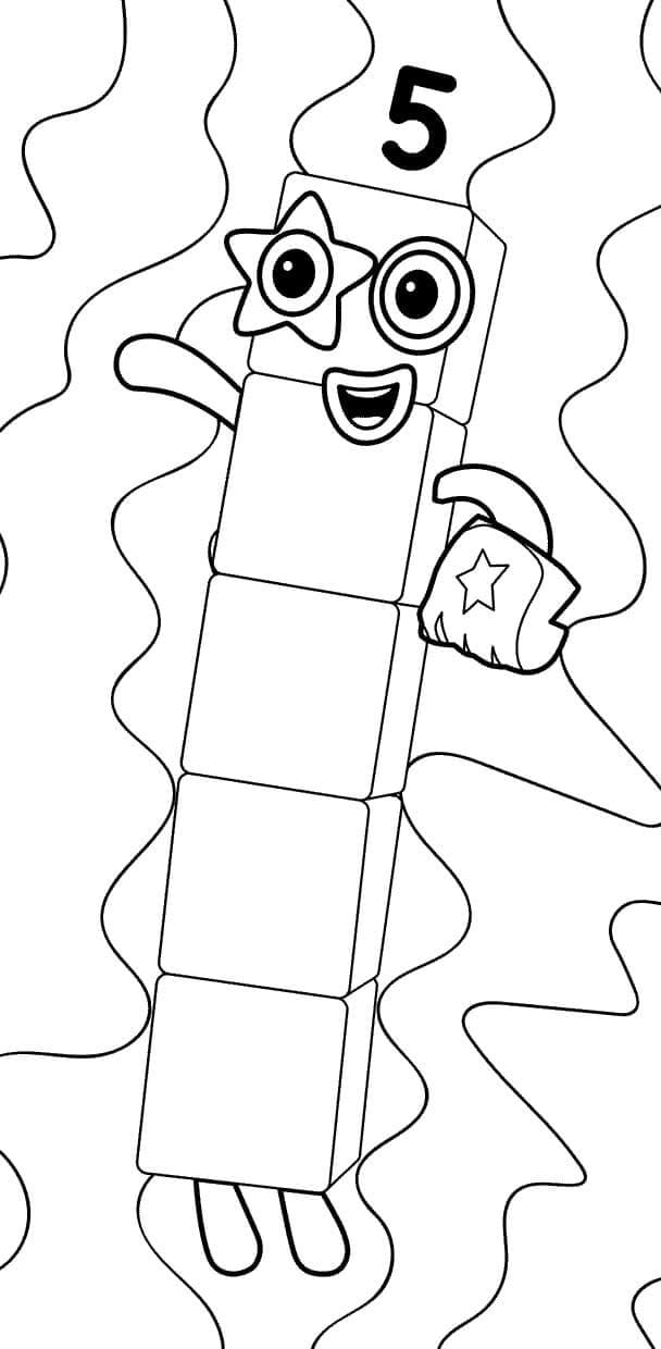 Bedava Numberblocks boyama sayfası