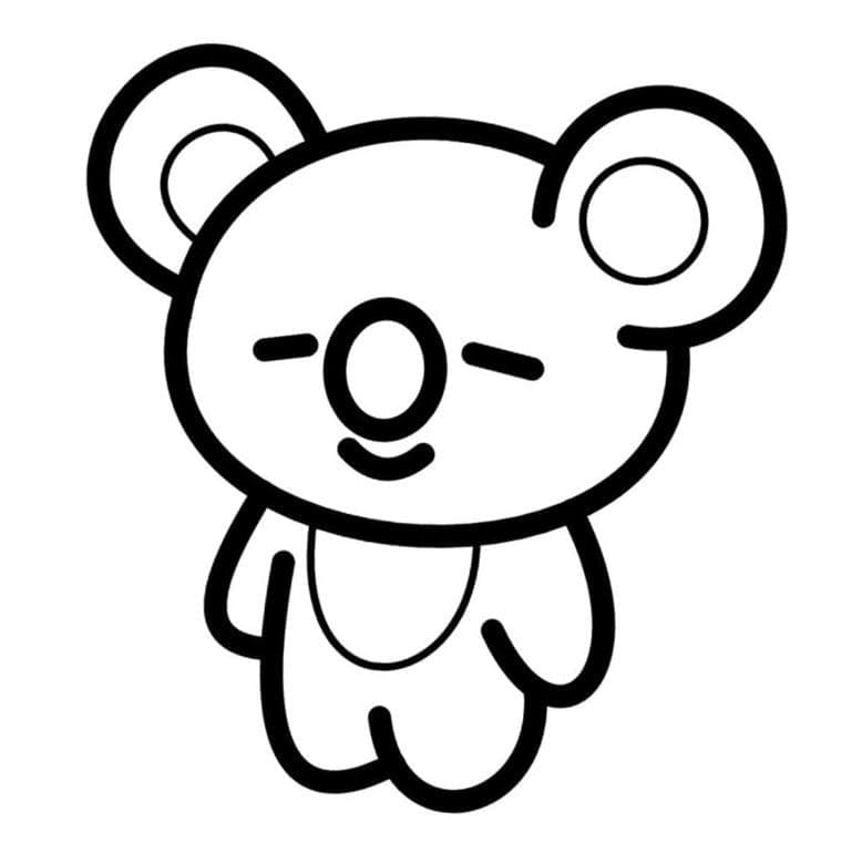 Bedava Yazdırılacak BT21 Boyama Sayfası
