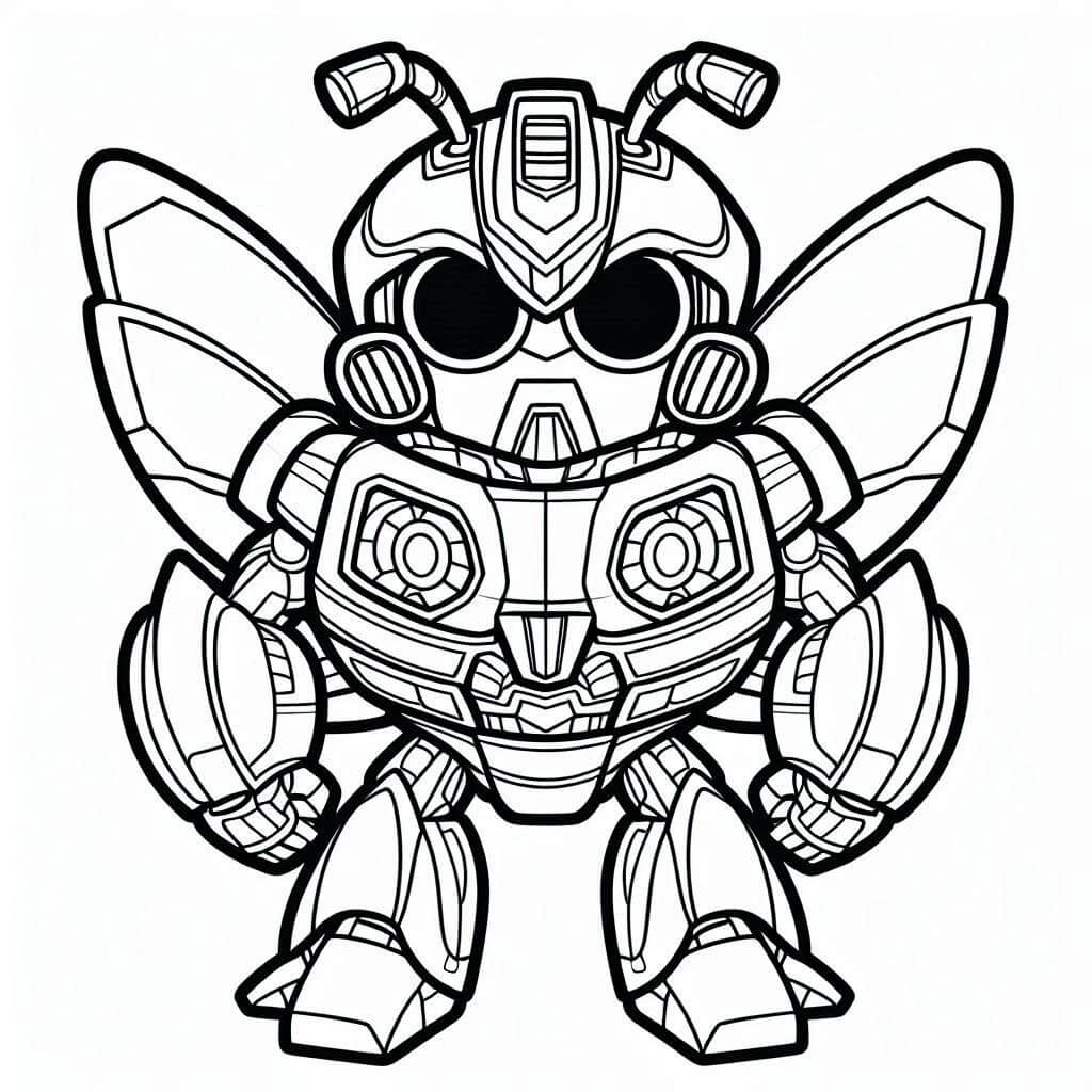 Bedava Yazdırılacak Bumblebee boyama sayfası