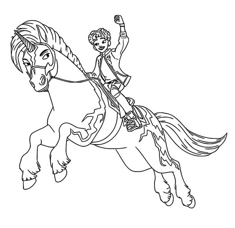 Boyama Unicorn Akademisi Boyama Sayfası