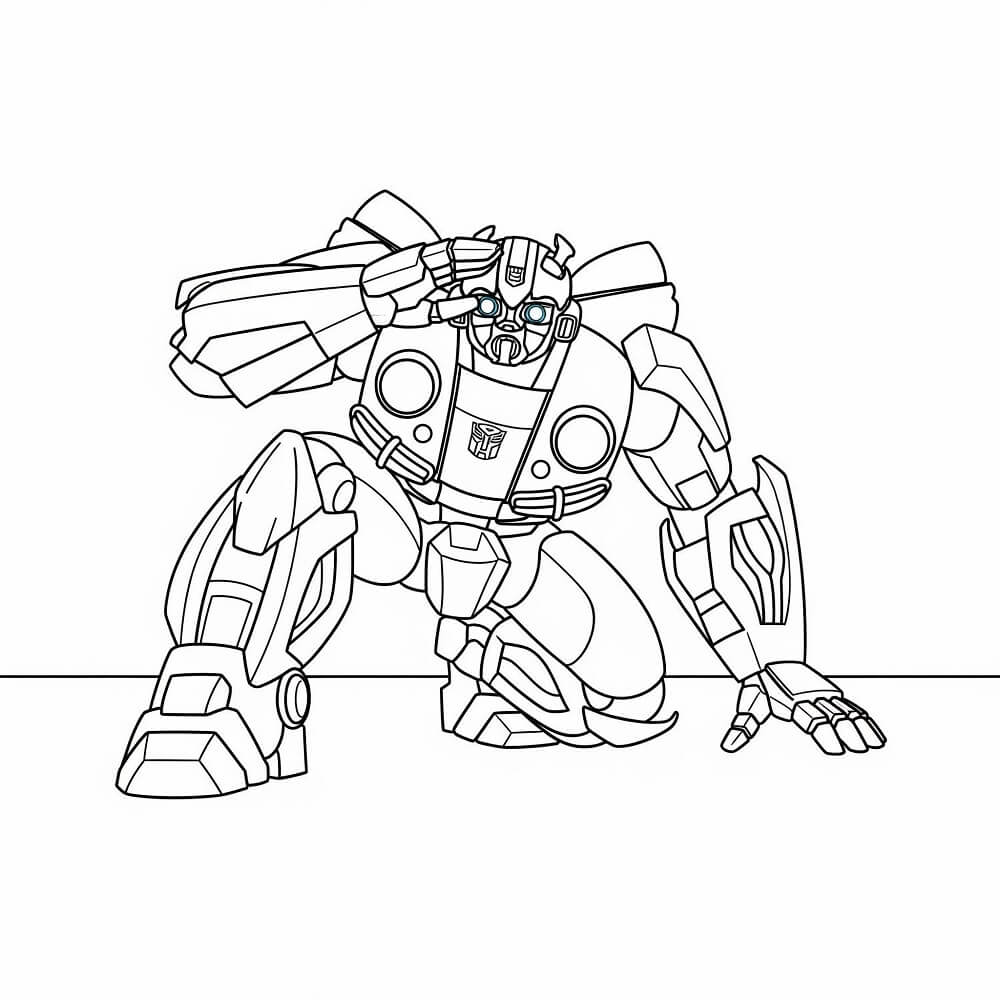 Bumblebee (3) boyama sayfası