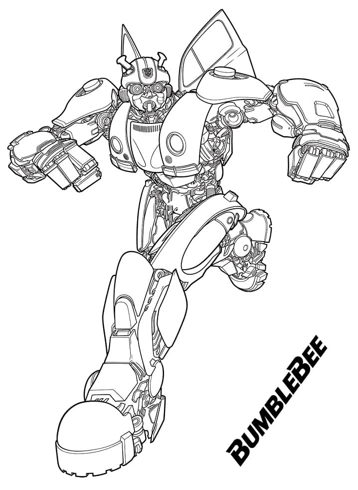 Bumblebee Yazdırma boyama sayfası