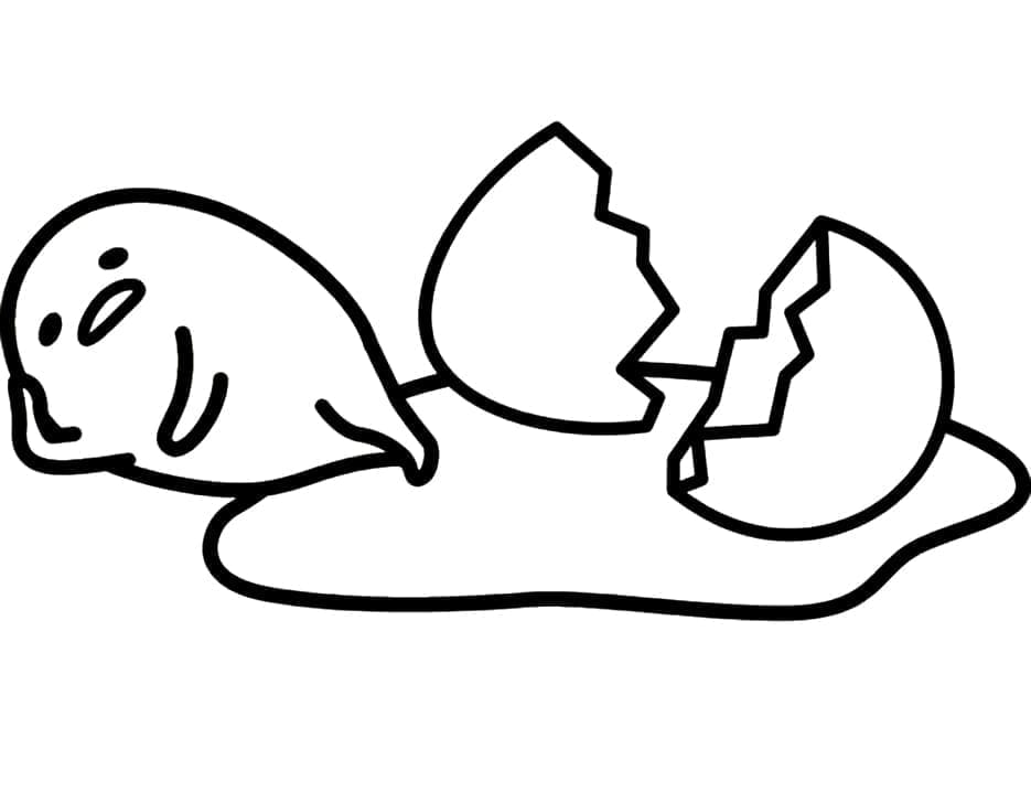 Çocuklar İçin Bedava Gudetama boyama sayfası