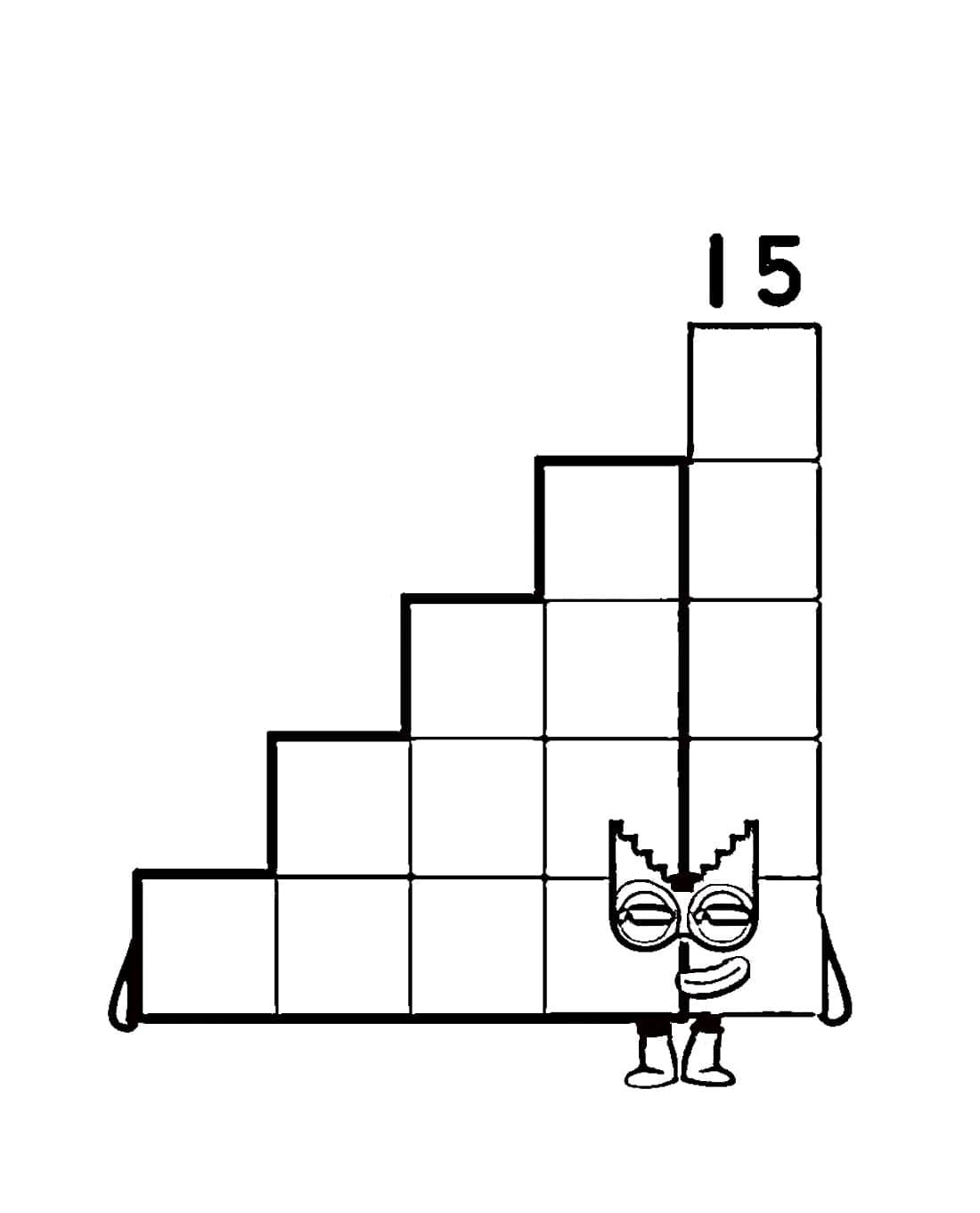 Çocuklar İçin Bedava Numberblocks boyama sayfası