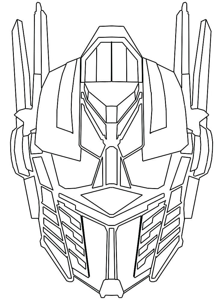 Çocuklar İçin Bedava Optimus Prime boyama sayfası