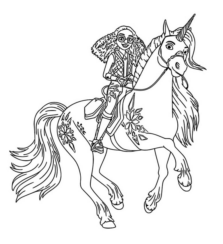 Çocuklar İçin Unicorn Akademisi Boyama Sayfası