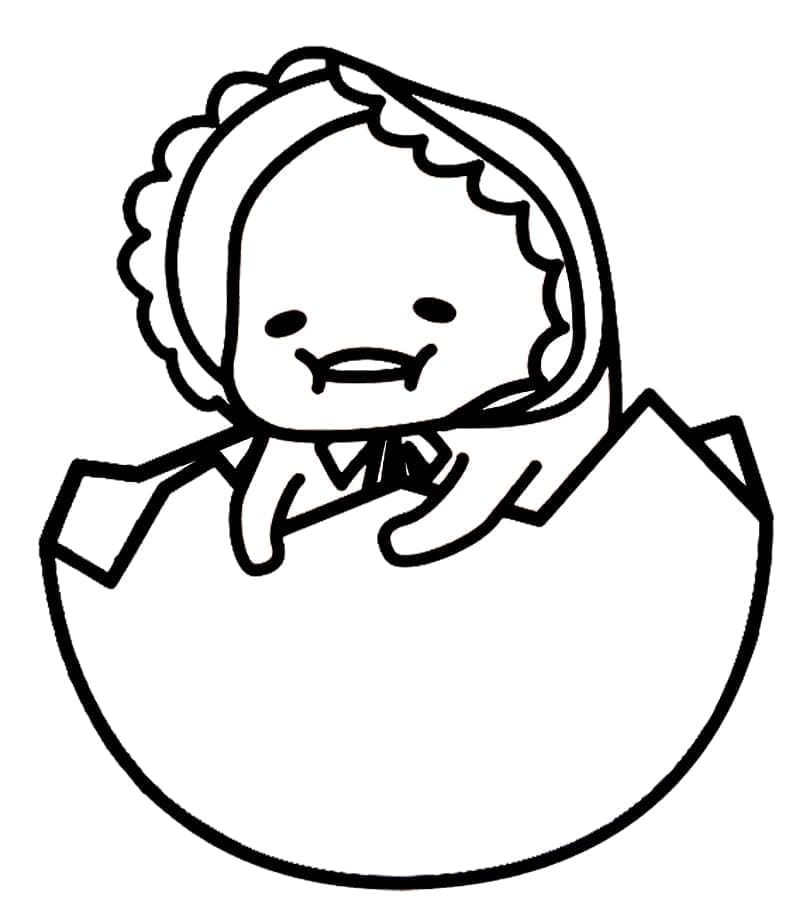 Çocuklar İçin Yazdırılabilir Gudetama boyama sayfası