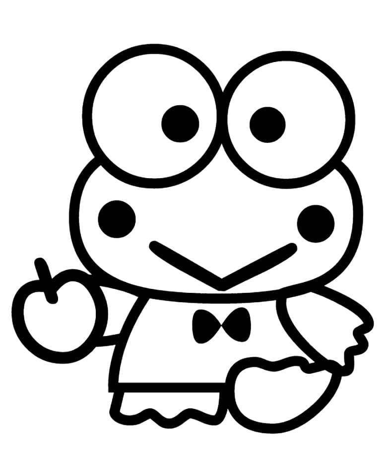 Çok Sevimli Keroppi boyama sayfası