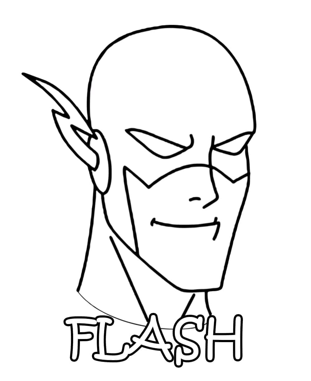 DC Süper Kahraman Flash boyama sayfası