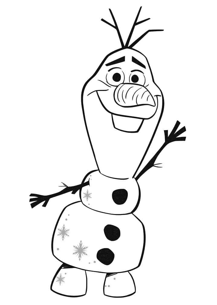 Disney Olaf boyama sayfası