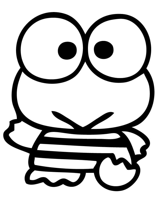 Dostane Keroppi boyama sayfası