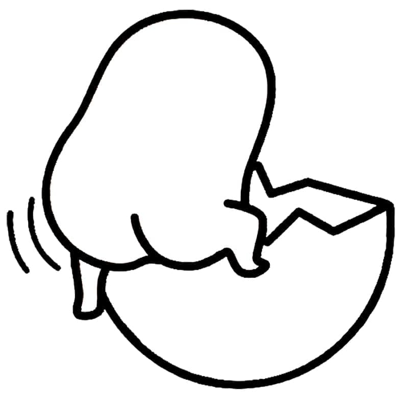 Gudetama Yazdırma boyama sayfası