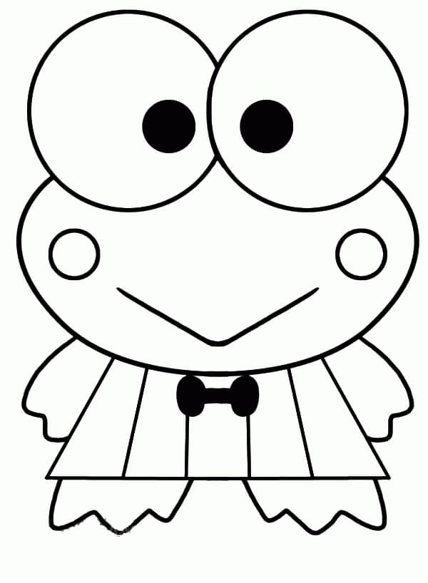 Güzel Keroppi boyama sayfası