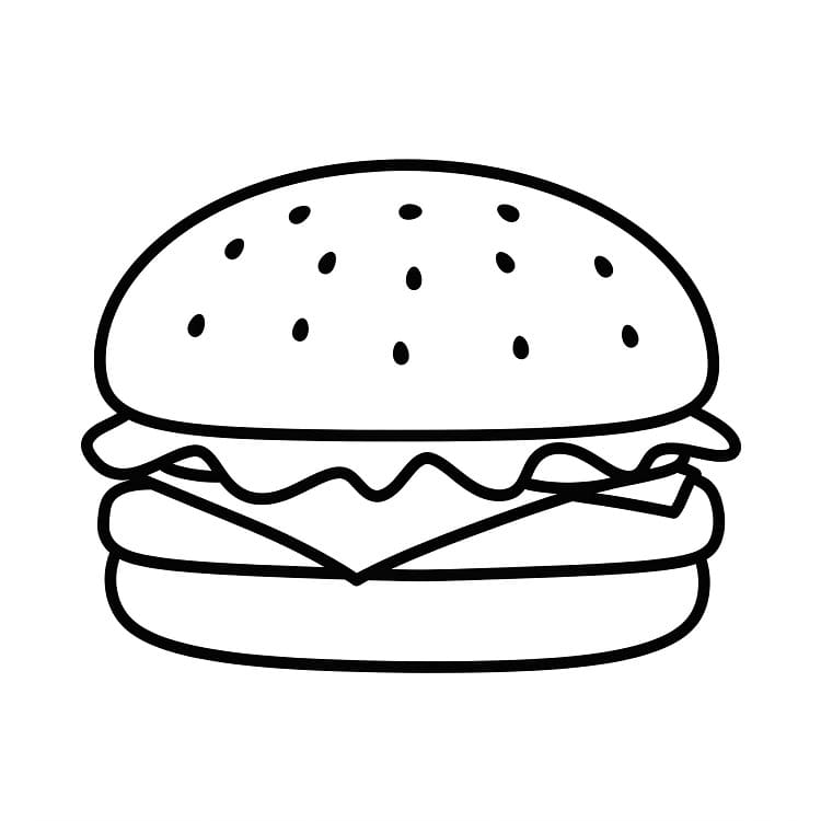 Hamburger (1) Boyama Sayfası