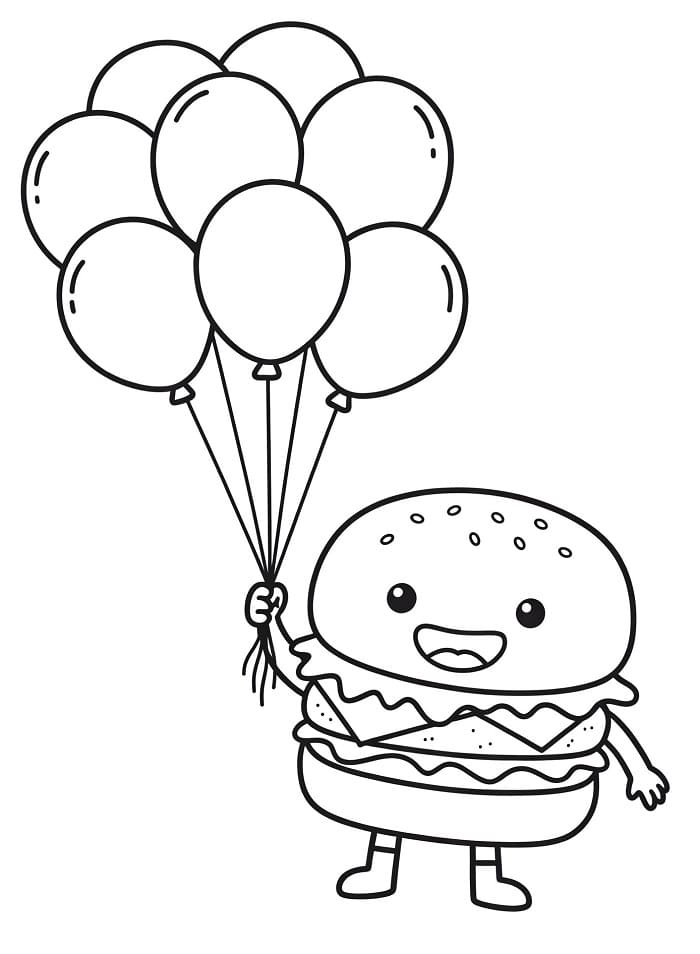 Hamburger (2) Boyama Sayfası