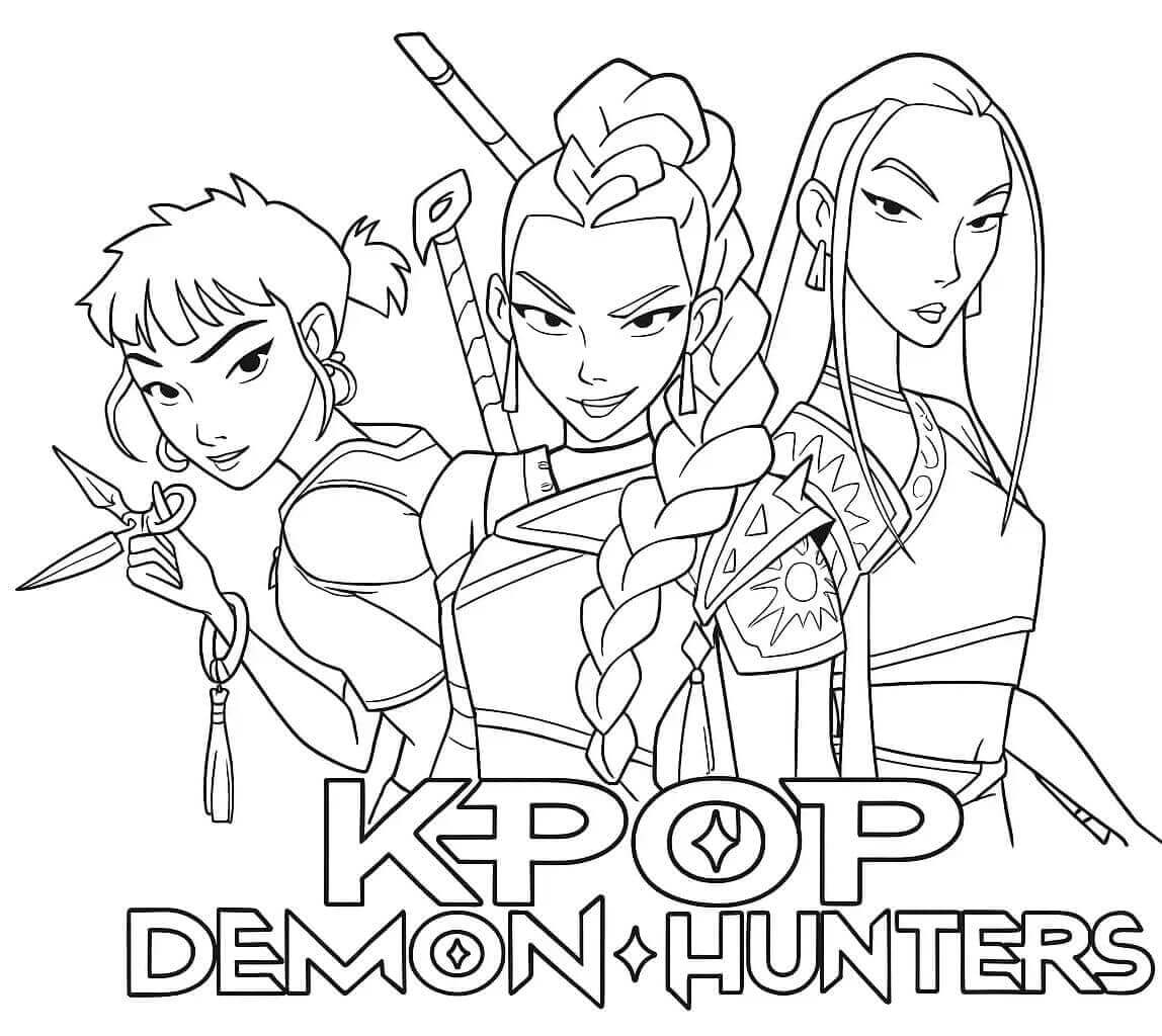 Kpop Demon Hunters (21) boyama sayfası